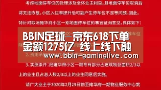 BBIN足球-京东618下单金额1275亿 线上线下融合狂欢(图1) BBIN电竞
